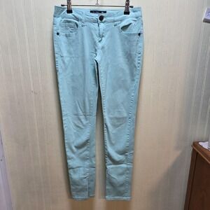 Papaya Jeans Womens Juniors 7 Mint Green Skinny Slim Fit Stretch Denim Pants